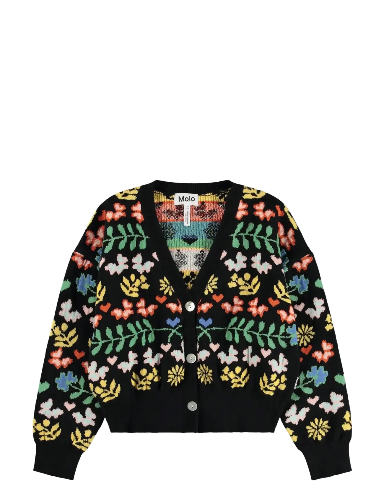 Molo Gilly - Kläder - FLOWER JOY / black