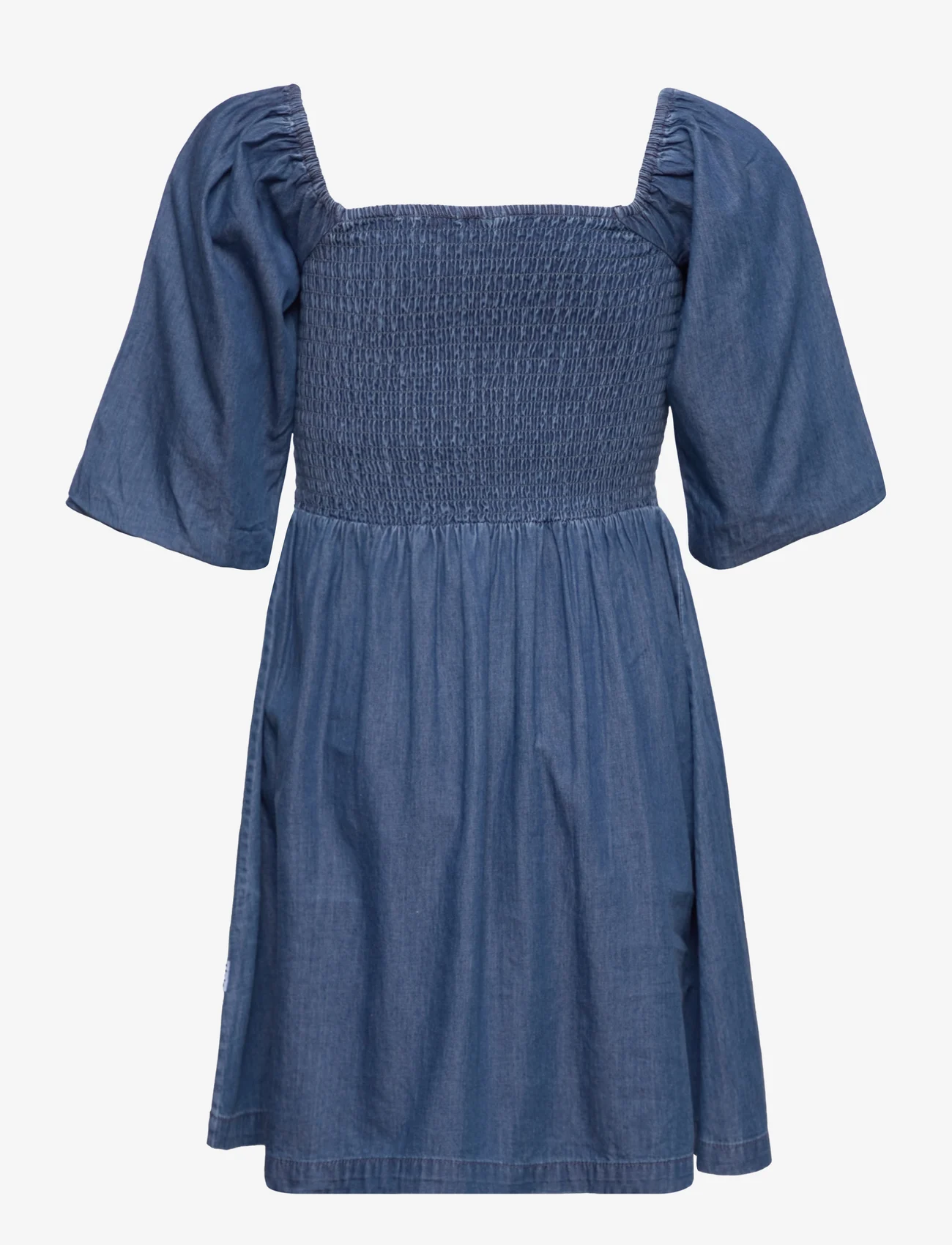 Molo - Cherisa - short-sleeved casual dresses - washed chambrey - 1