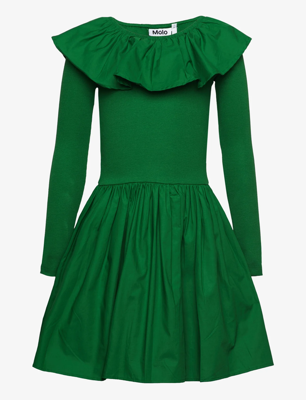 Molo - Cille - casual jurken met lange mouwen - woodland green - 0