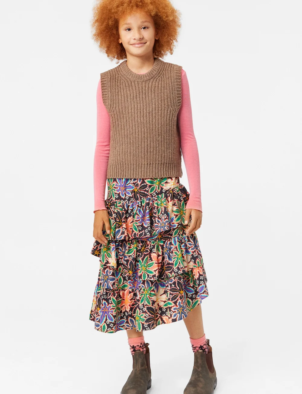 Molo - Rihanna Wool - langærmede t-shirts - flamingo plume - 0