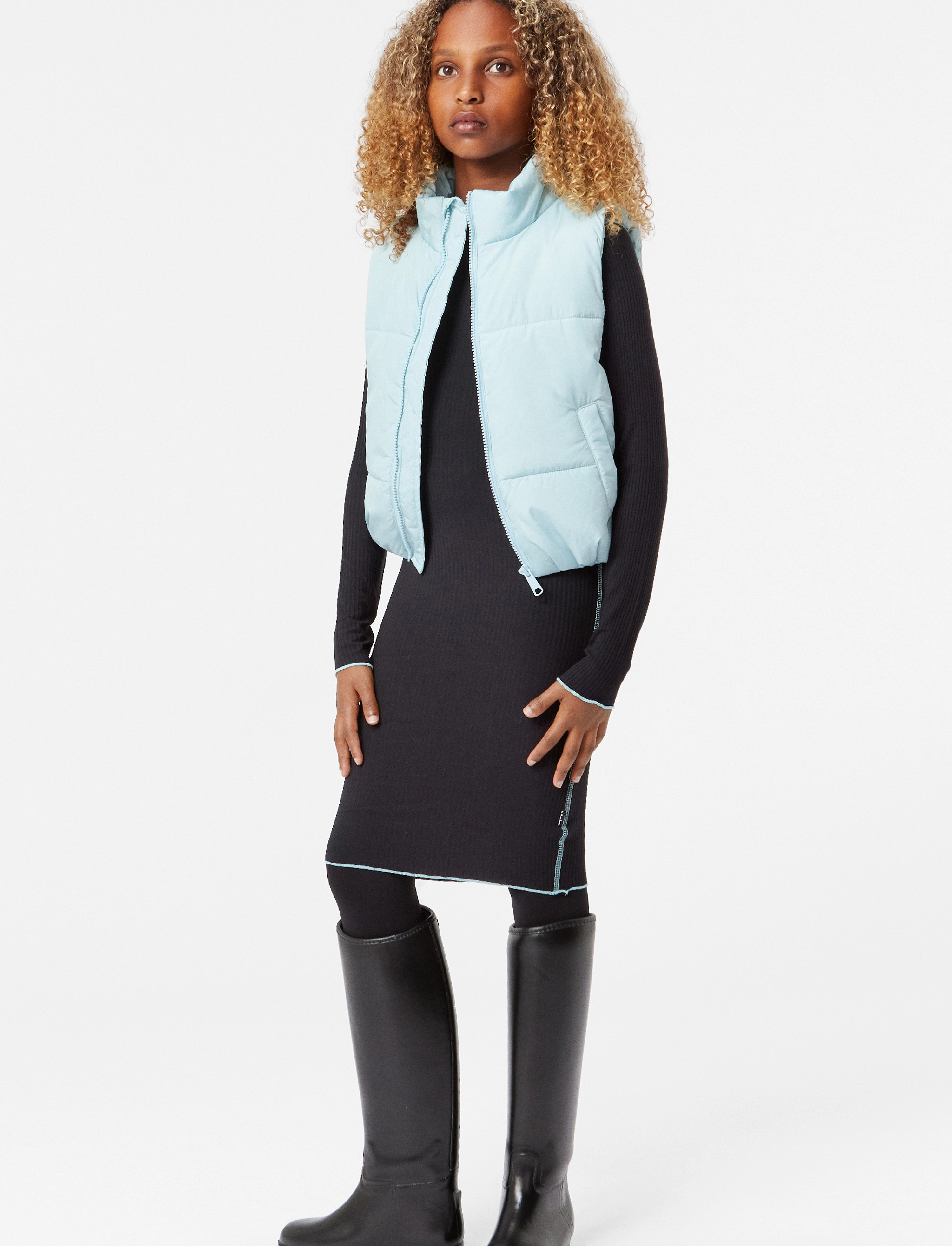 Molo Cai, 92-98, Casual Dresses, Schwarz - Long-sleeved Kinder
