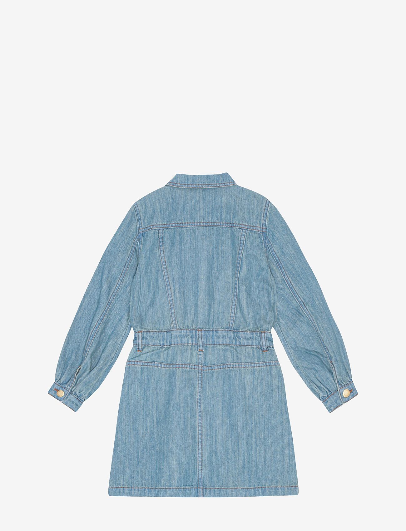 Molo - Chaya - langärmelige freizeitkleider - washed denim blue - 1