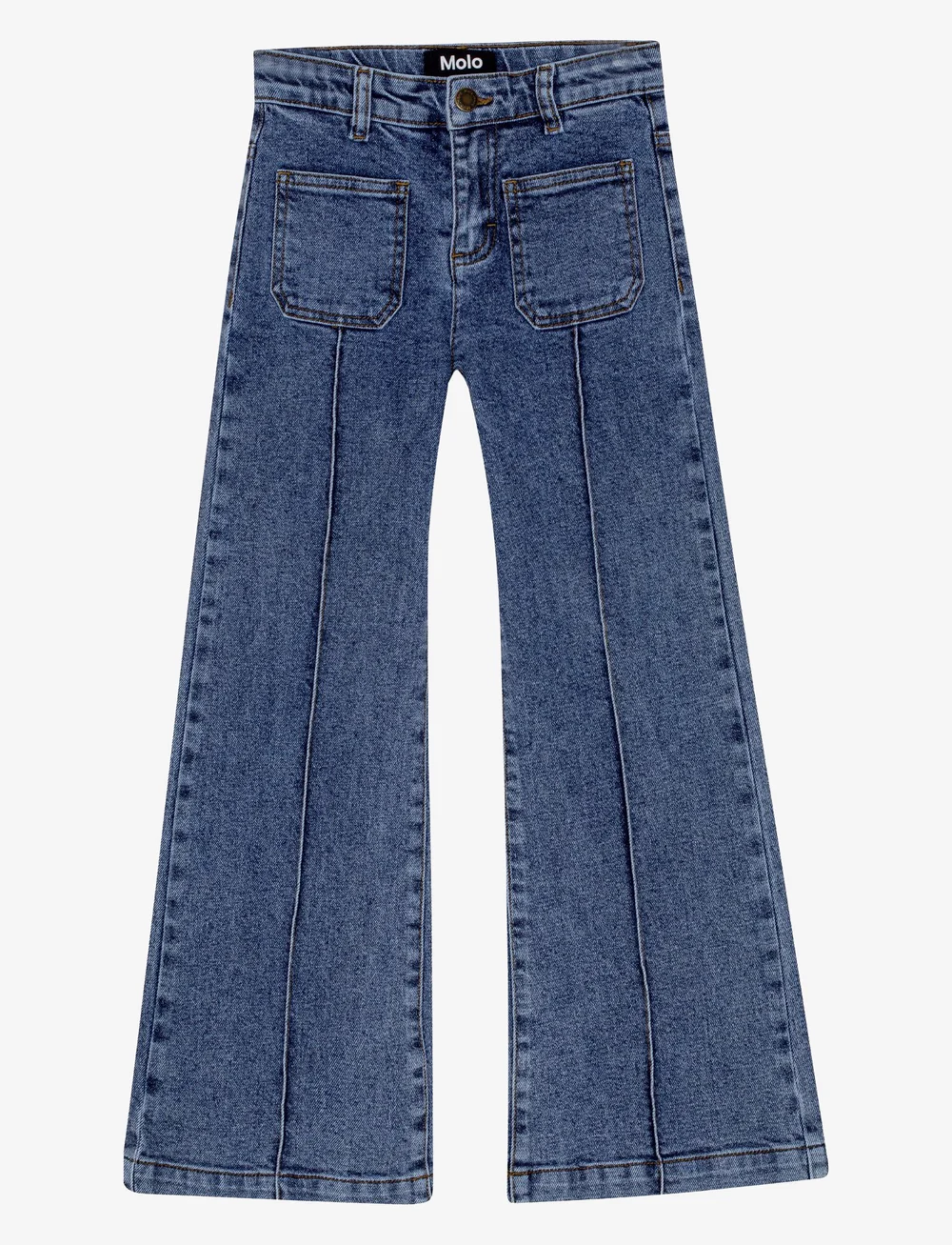 Molo - Adina - hosen mit weitem bein - stone lapis blue - 1