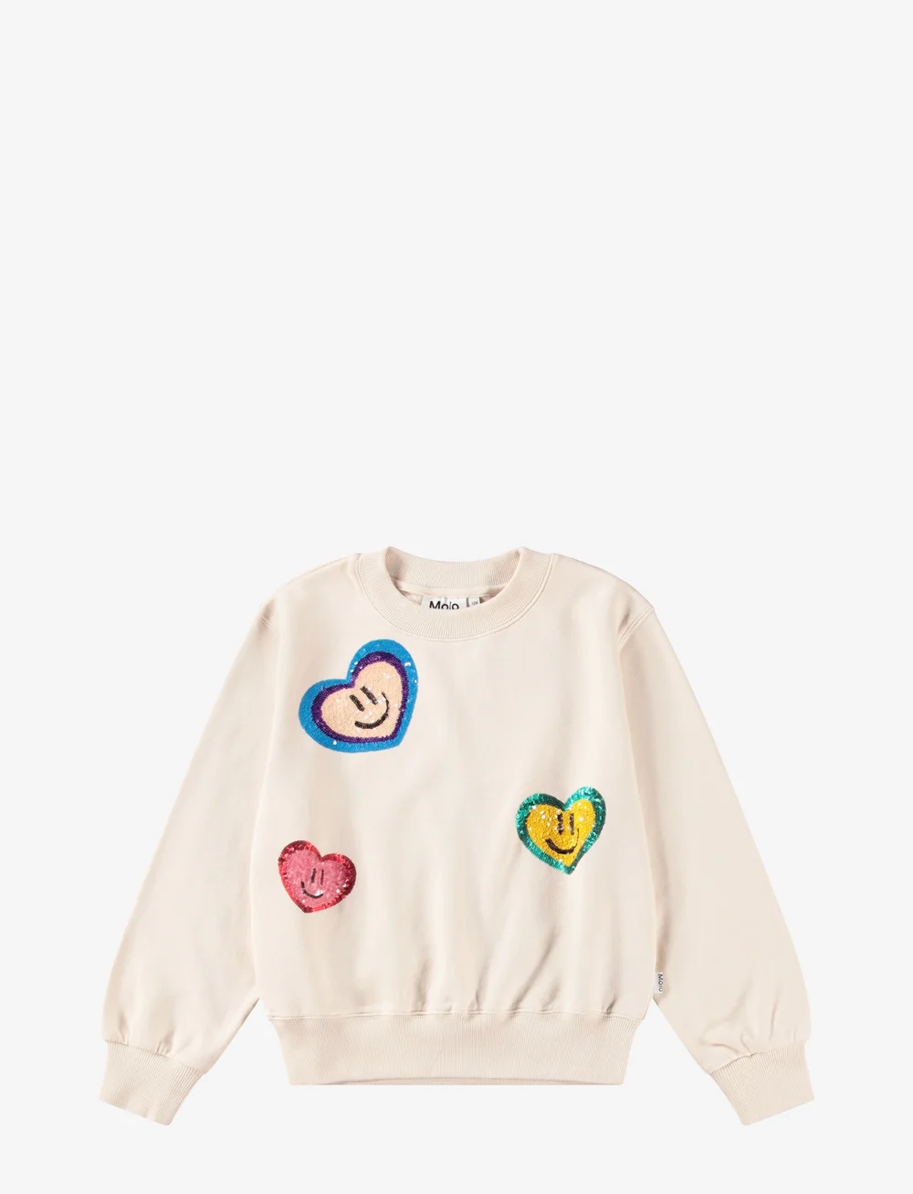 Molo - Marge - sweatshirts - sequin hearts - 0