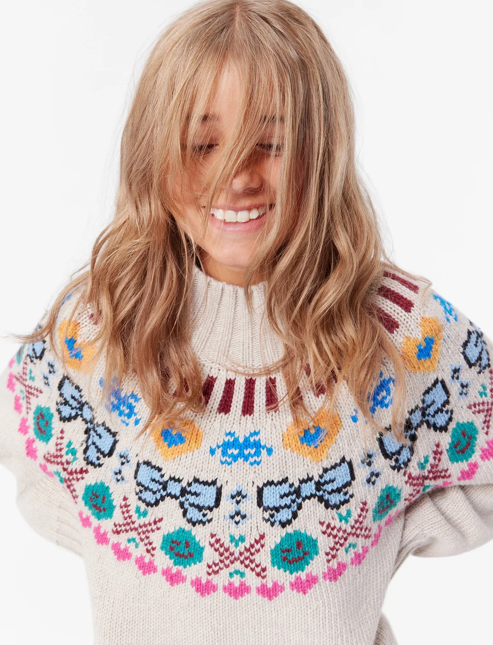 Molo - Gimlassi - stickade tröjor - pixel bows - 3