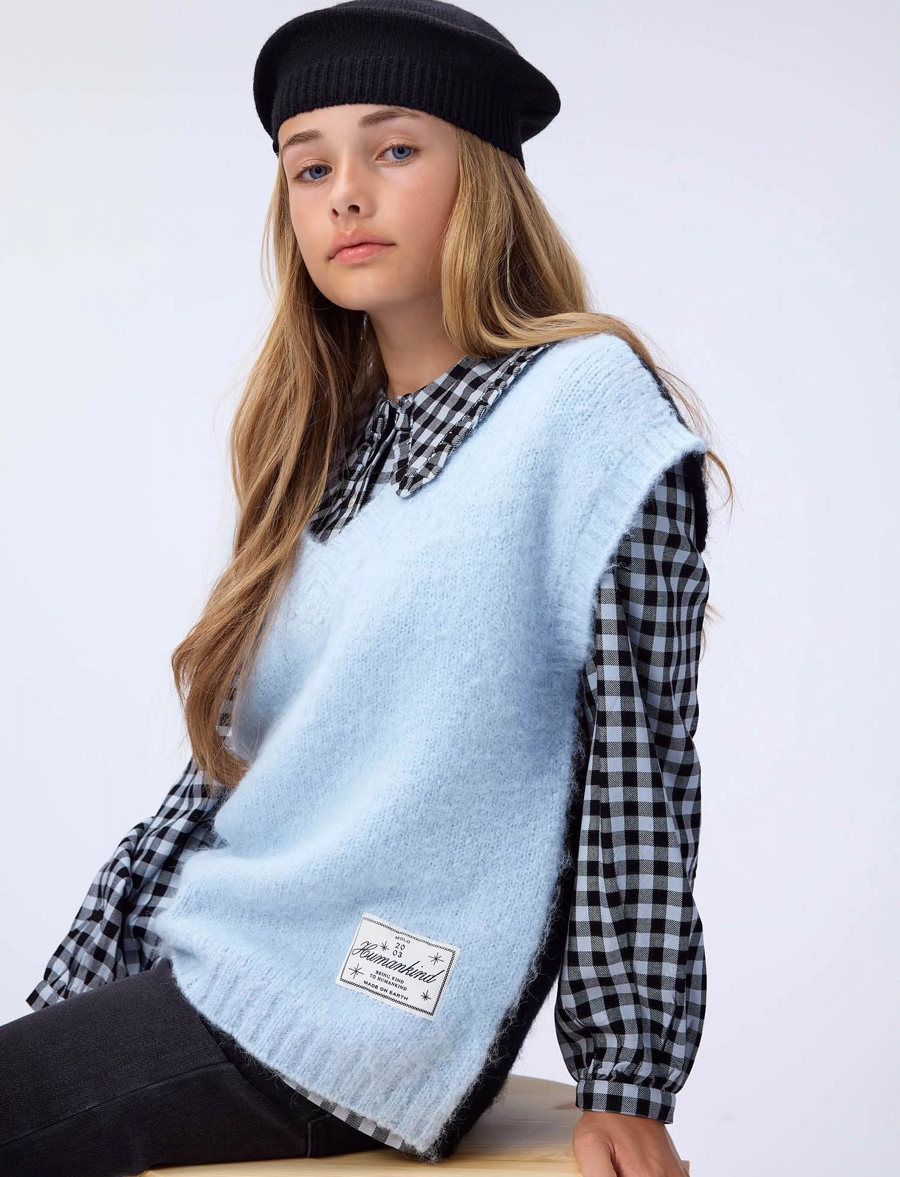 Molo Robbin - Skjorter - MOON GINGHAM / navy
