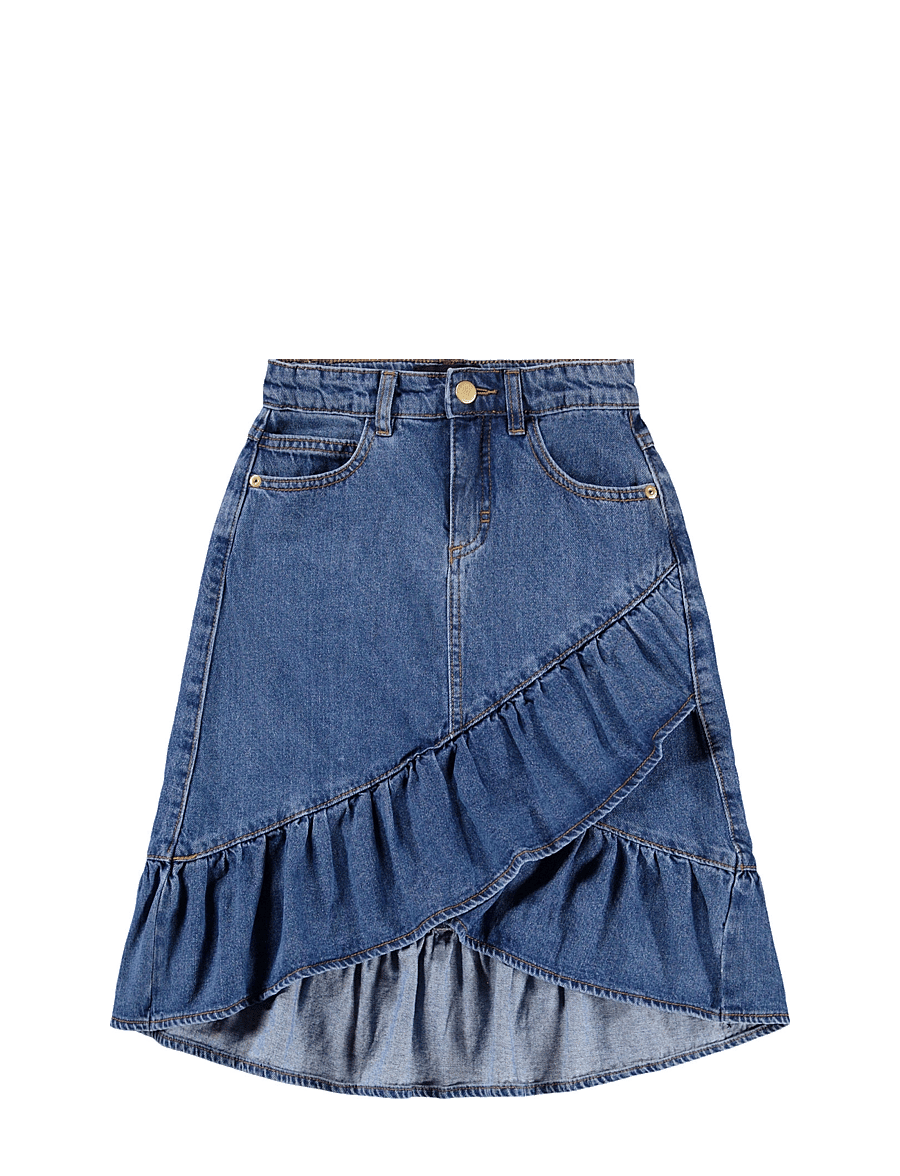 Molo - Belinda - short skirts - mid blue denim - 1