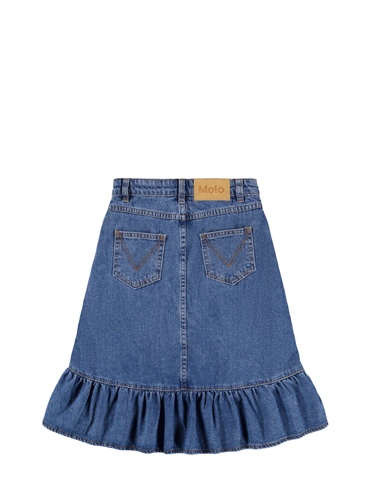 Molo - Belinda - trumpi sijonai - mid blue denim - 2