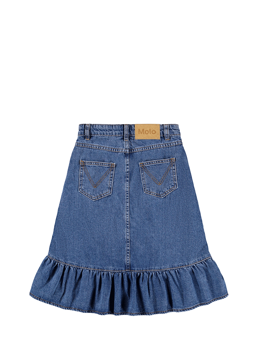 Molo - Belinda - short skirts - mid blue denim - 2