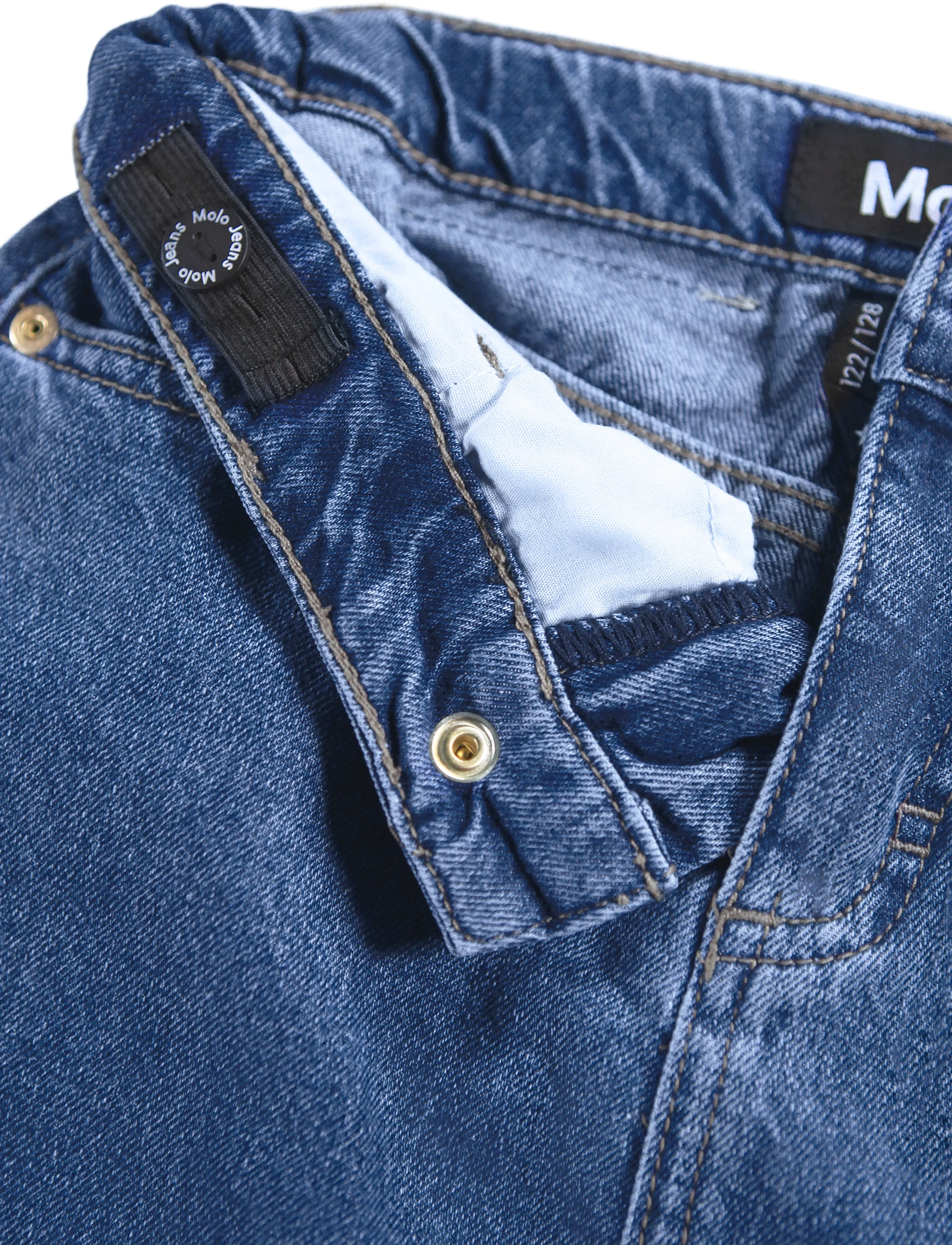 Molo - Belinda - trumpi sijonai - mid blue denim - 3