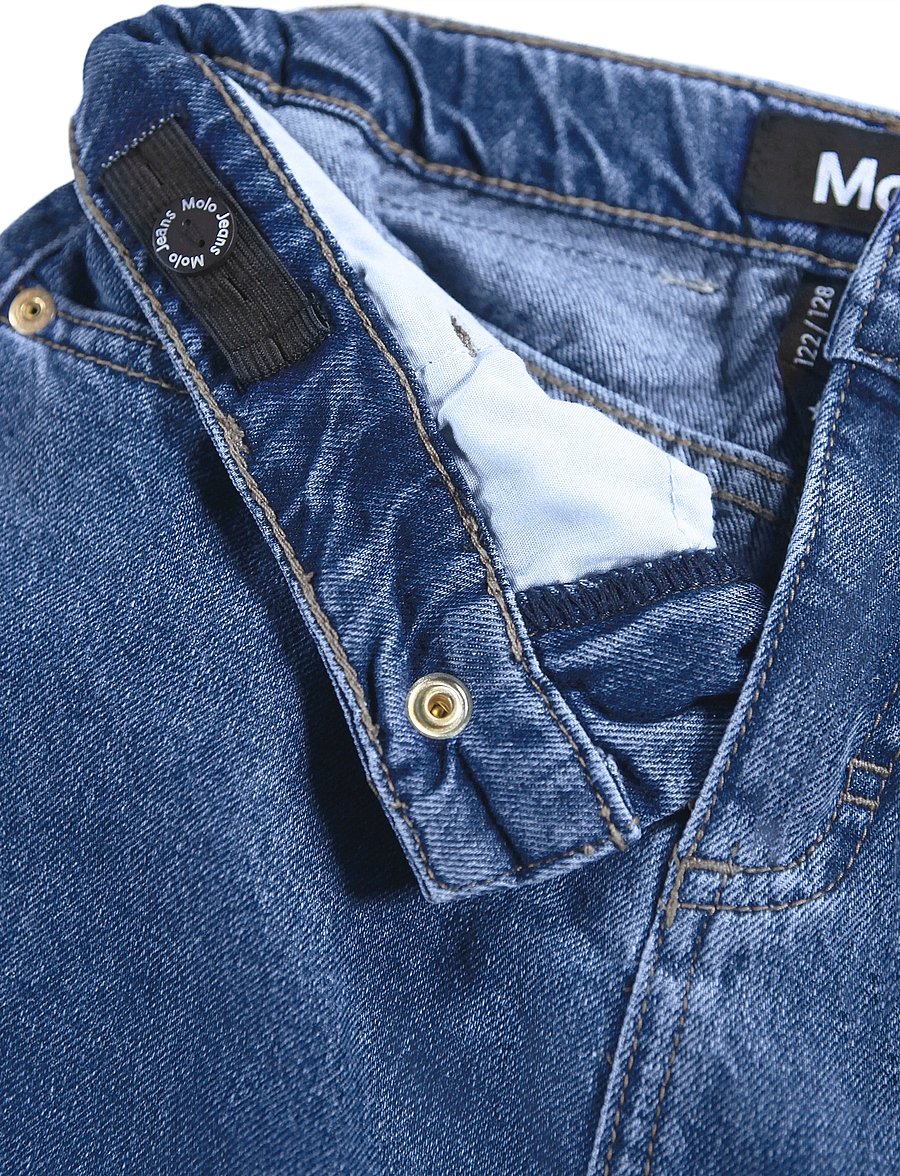 Molo - Belinda - short skirts - mid blue denim - 3