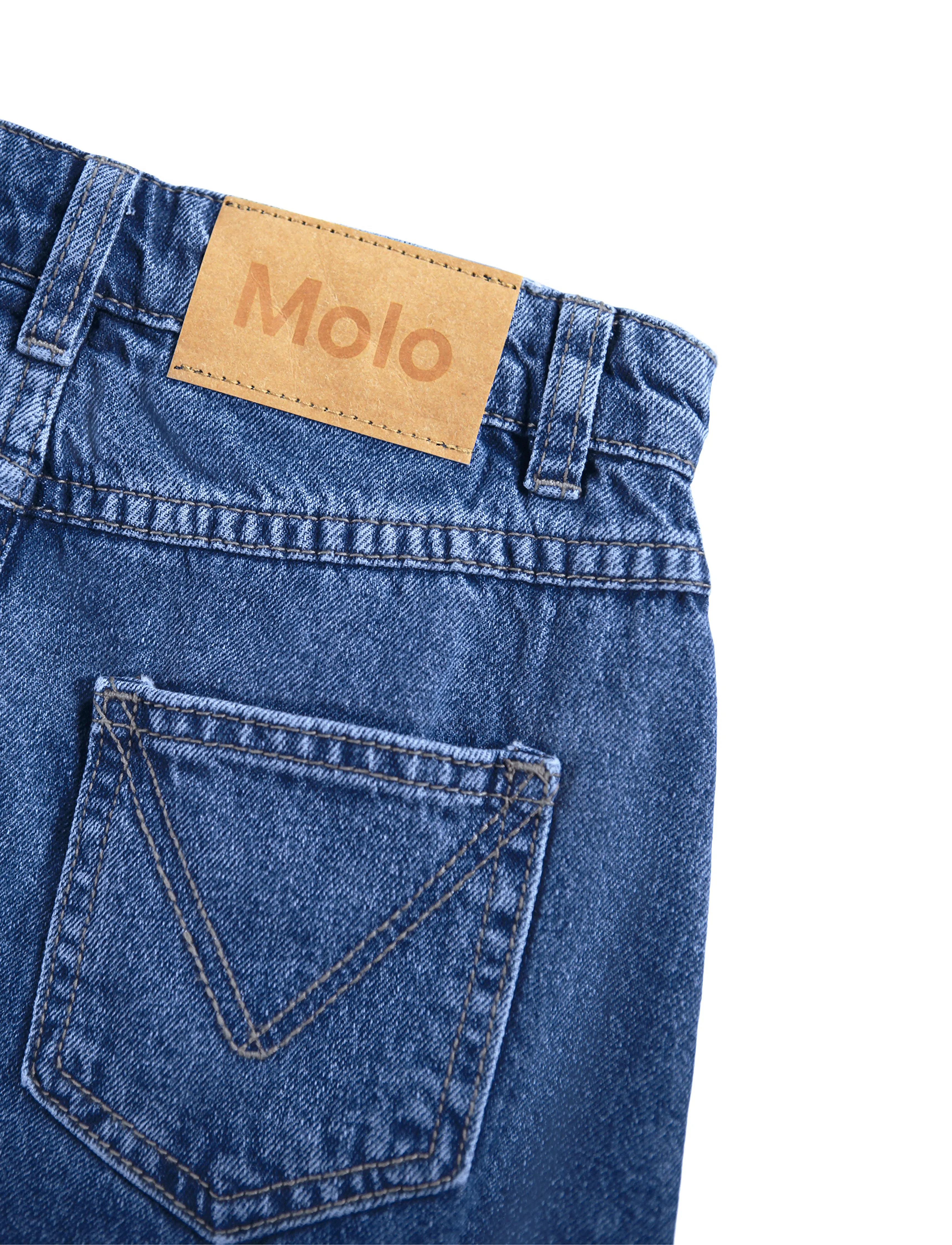 Molo - Belinda - trumpi sijonai - mid blue denim - 4