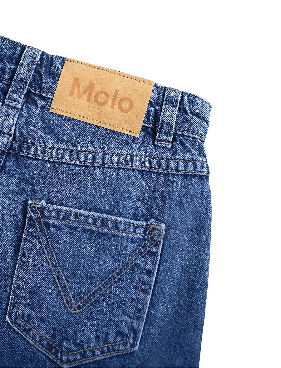 Molo - Belinda - short skirts - mid blue denim - 4