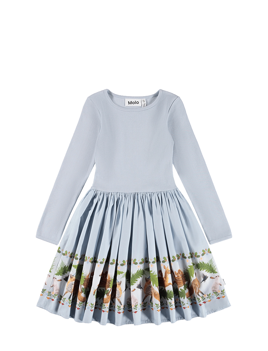 Molo - Casie - long-sleeved casual dresses - forest border - 0