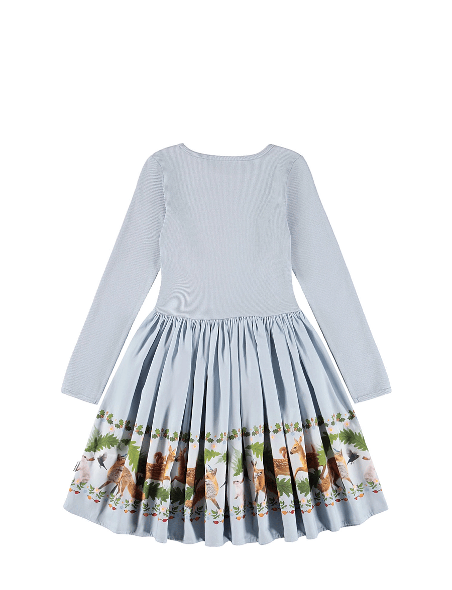 Molo - Casie - long-sleeved casual dresses - forest border - 1