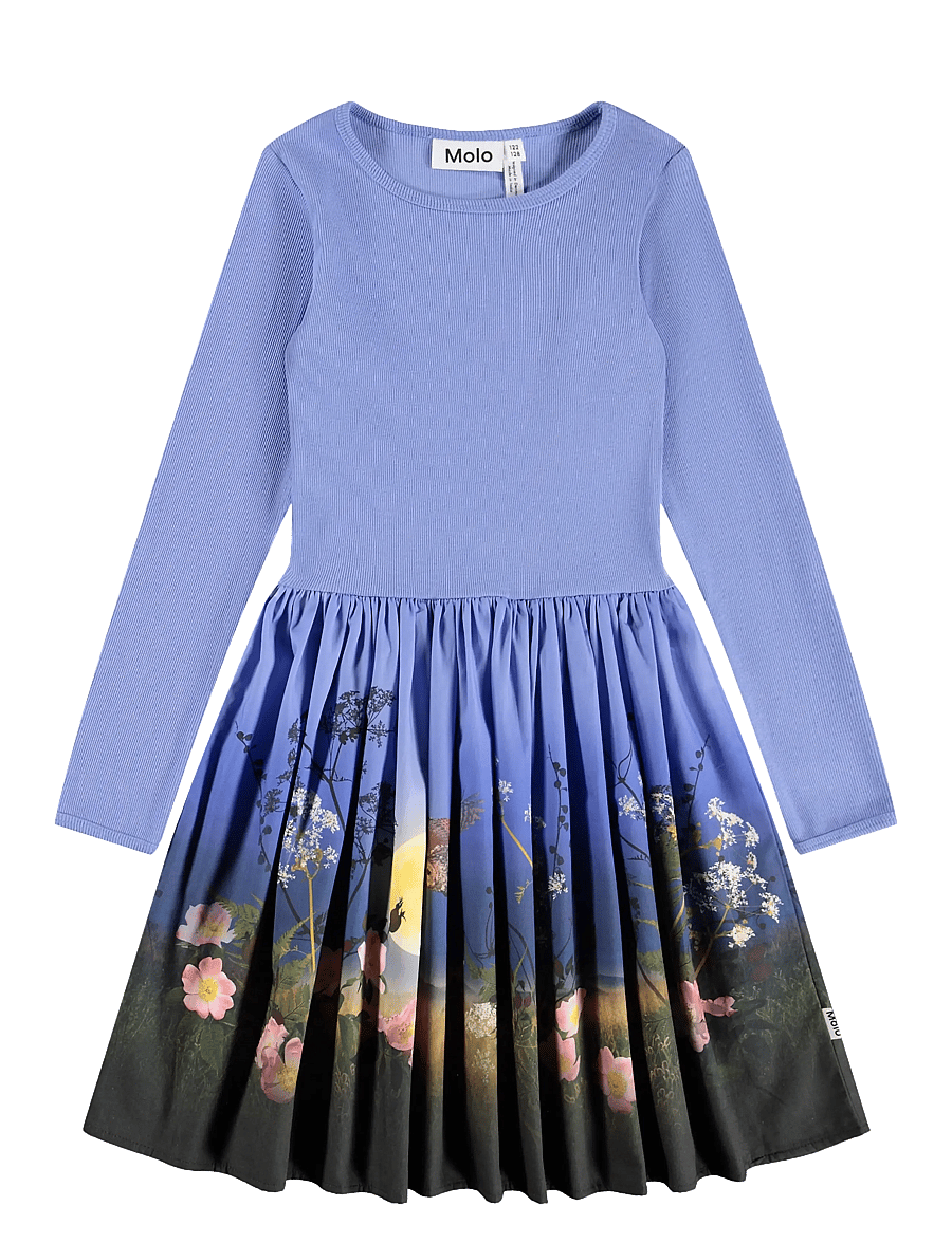 Molo - Casie - long-sleeved casual dresses - moonrise - 0