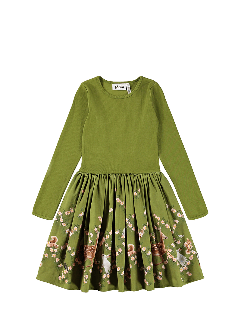 Molo - Casie Warm - pikkade varrukatega vabaaja kleidid - argyle forest - 0