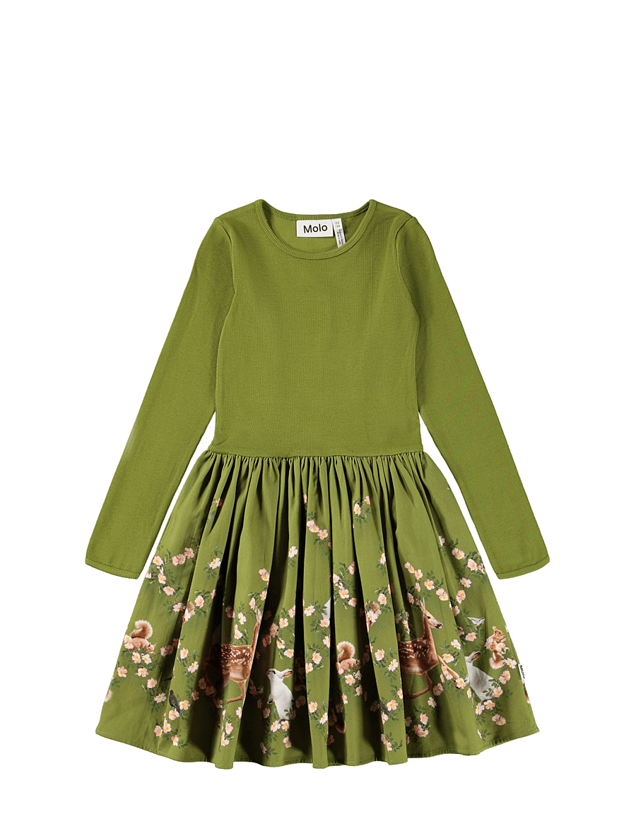 Molo - Casie Warm - casual jurken met lange mouwen - argyle forest - 0