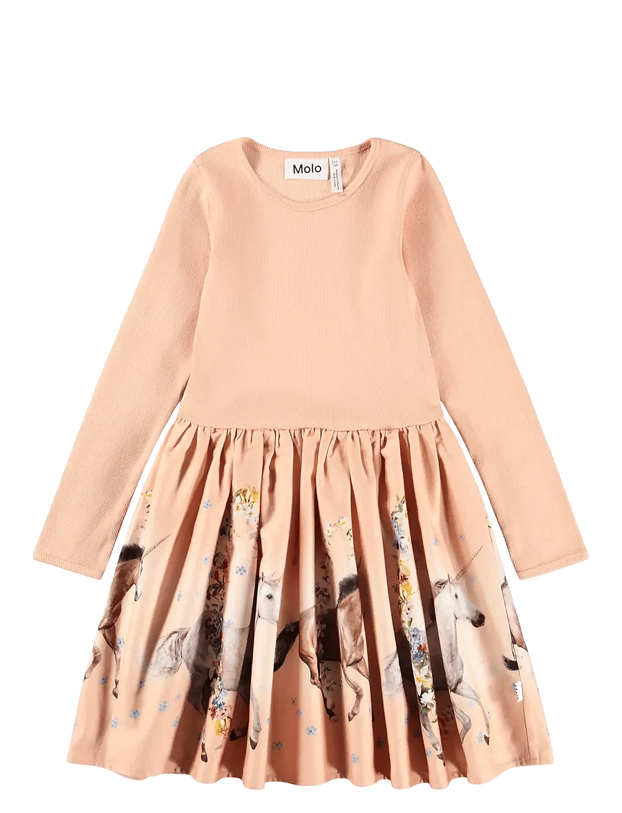 Molo - Casie Warm - long-sleeved casual dresses - universal flora - 0