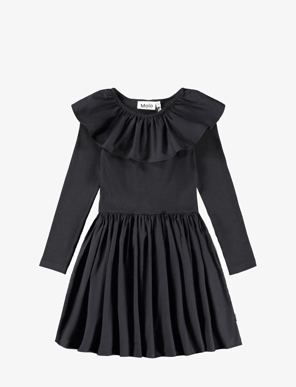 Molo - Cille - long-sleeved casual dresses - black - 0