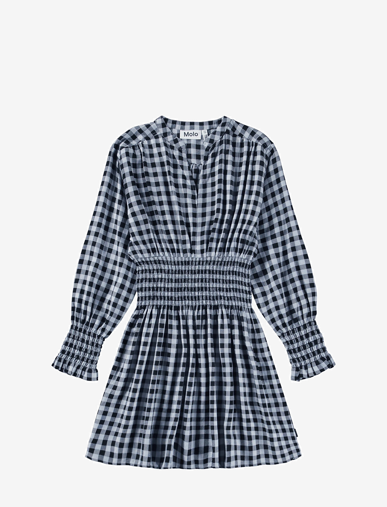 Molo - Camira - pikkade varrukatega vabaaja kleidid - moon gingham - 1