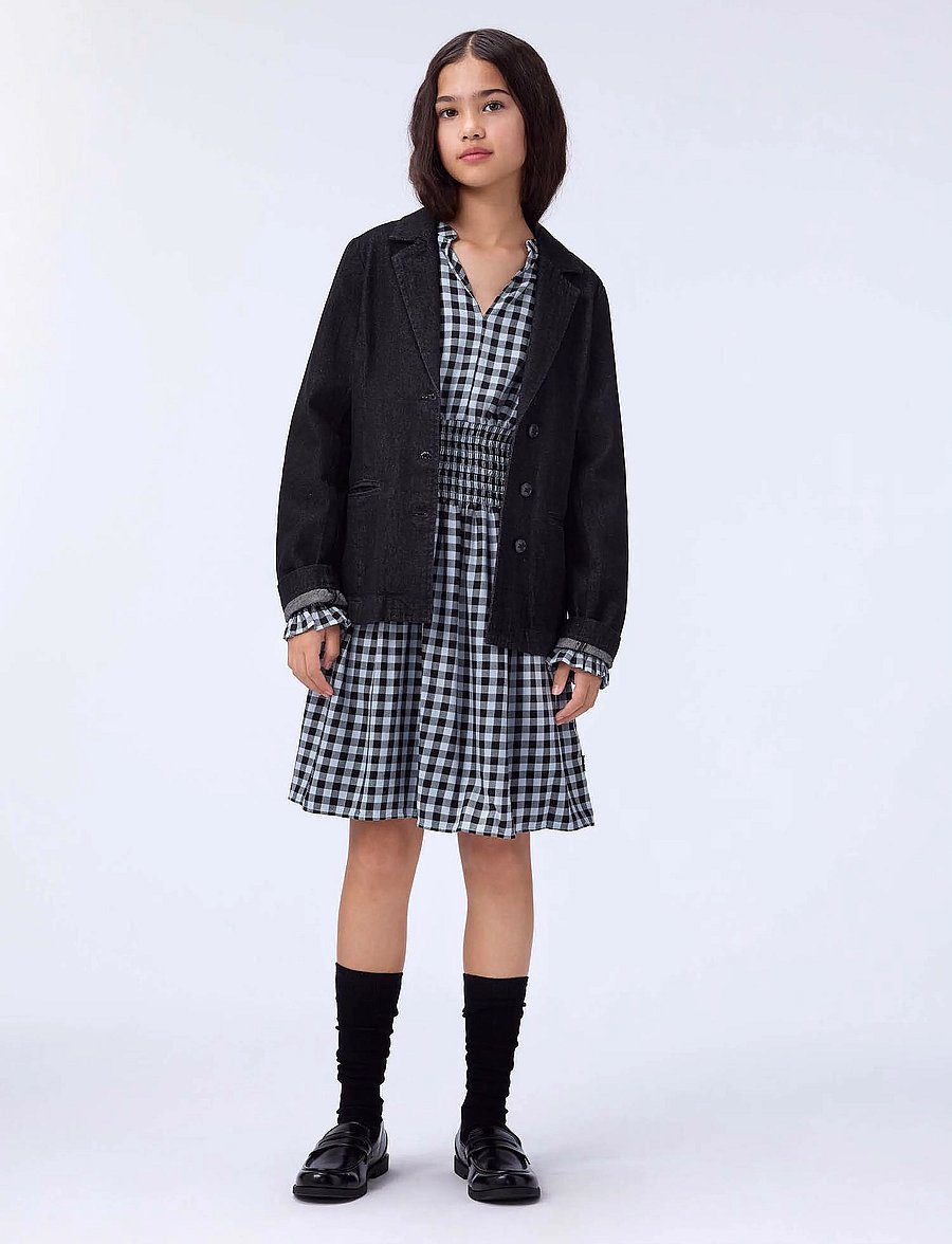 Molo - Camira - robes décontractées à manches longues - moon gingham - 0