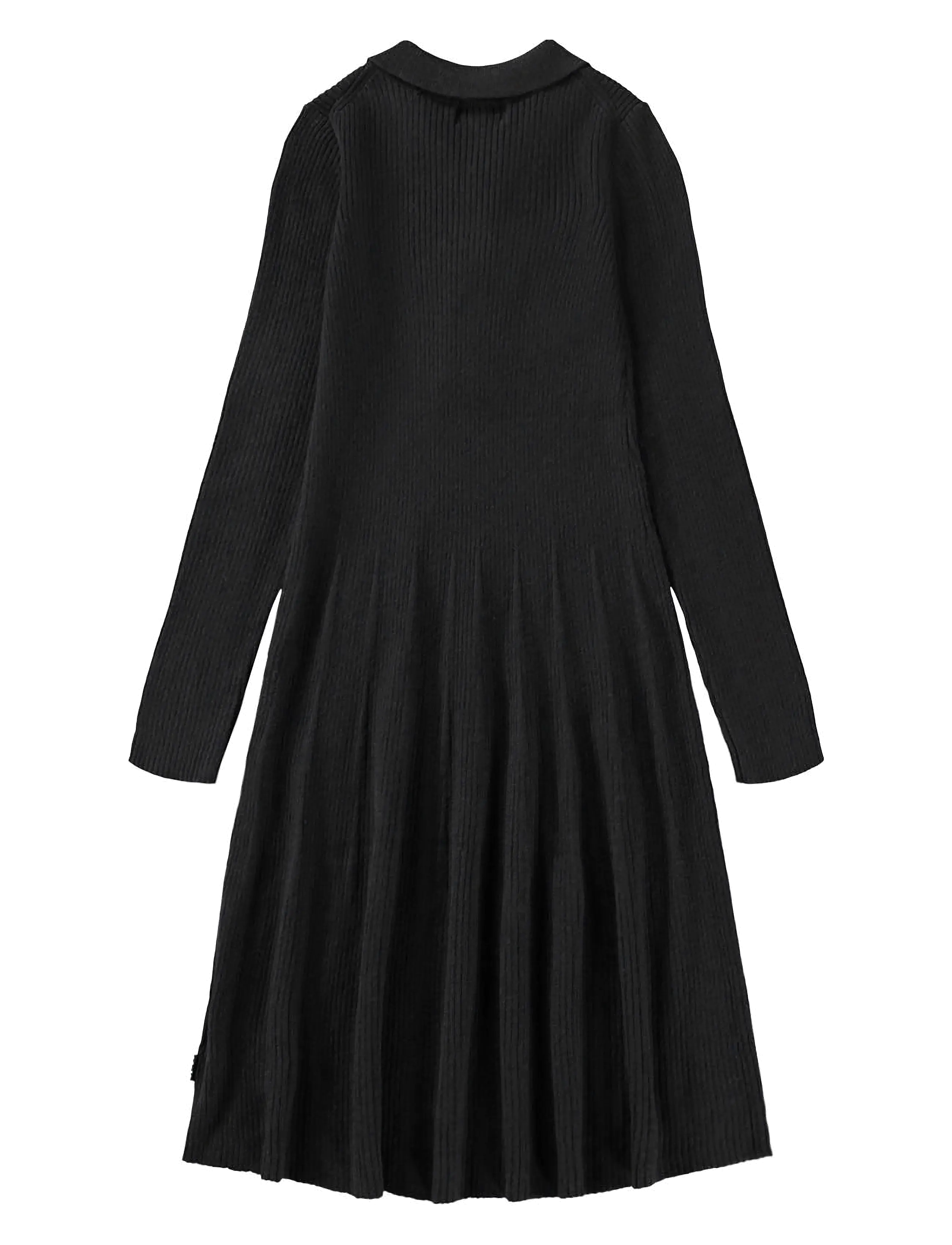 Molo - Cecilia - long-sleeved casual dresses - black - 2