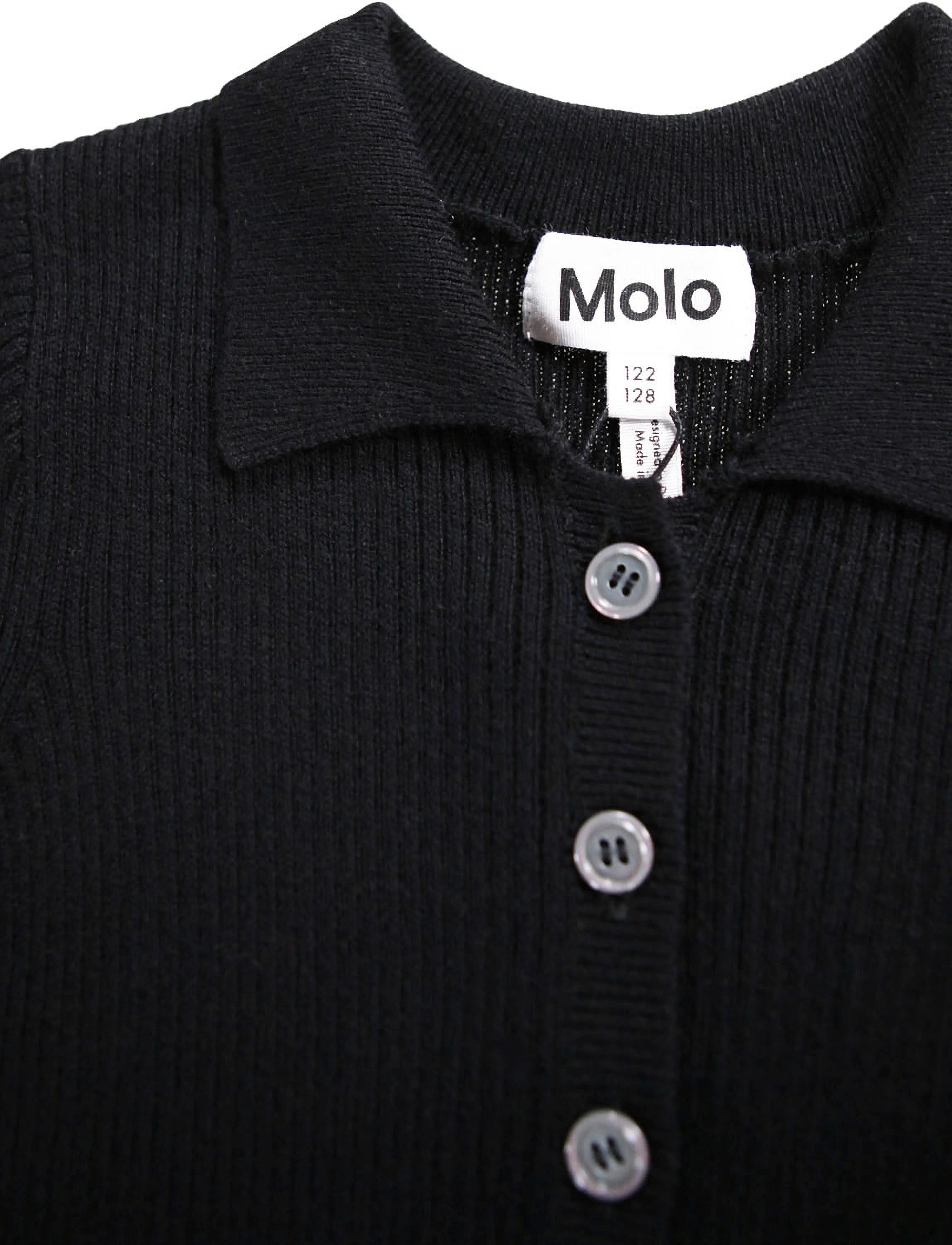 Molo - Cecilia - long-sleeved casual dresses - black - 5