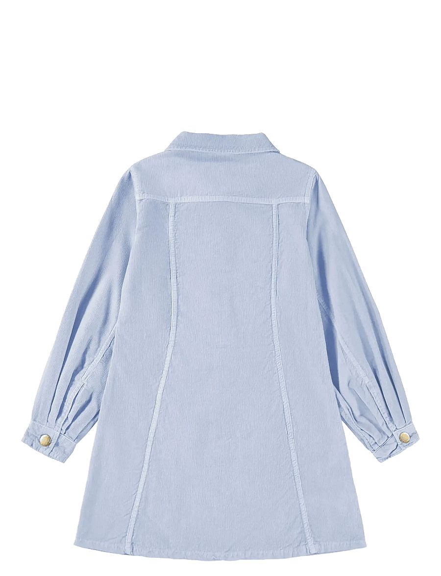 Molo - Clarissa - pikkade varrukatega vabaaja kleidid - blue moon - 1