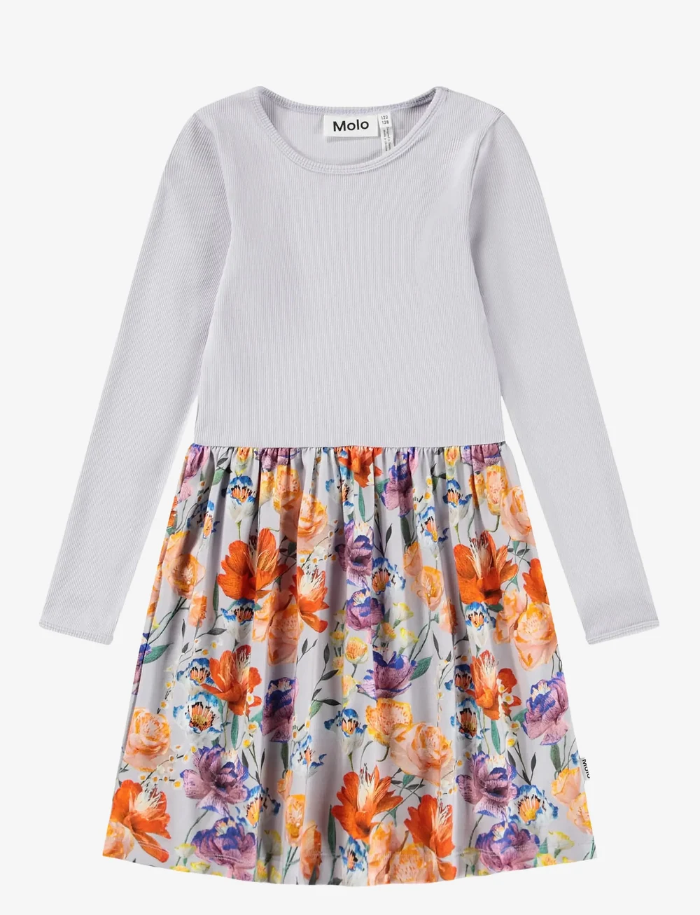 Molo - Credence - long-sleeved casual dresses - paper flowers - 0