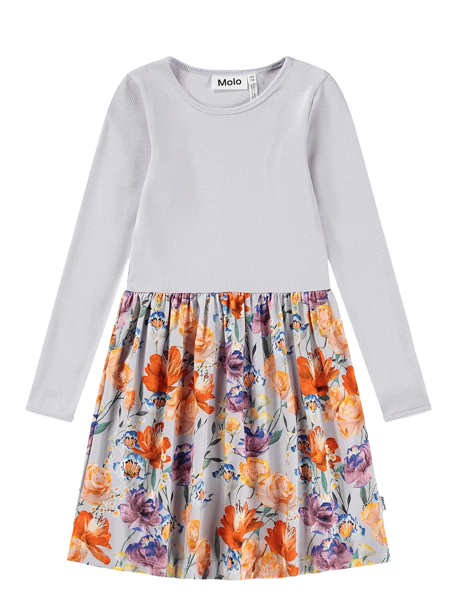 Molo - Credence - long-sleeved casual dresses - paper flowers - 0