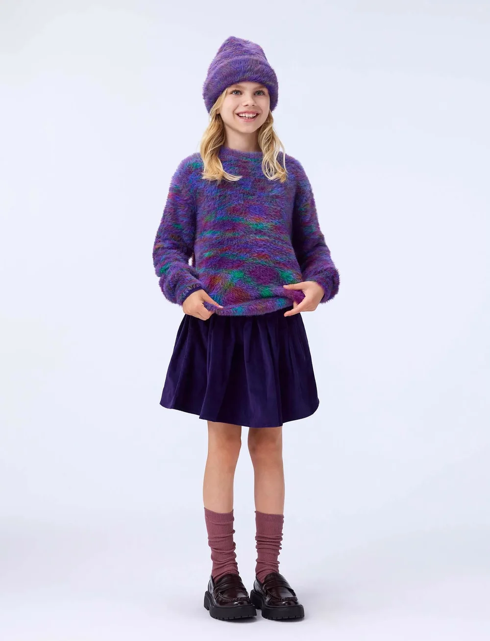 Molo - Garda - stickade tröjor - purple mix - 0