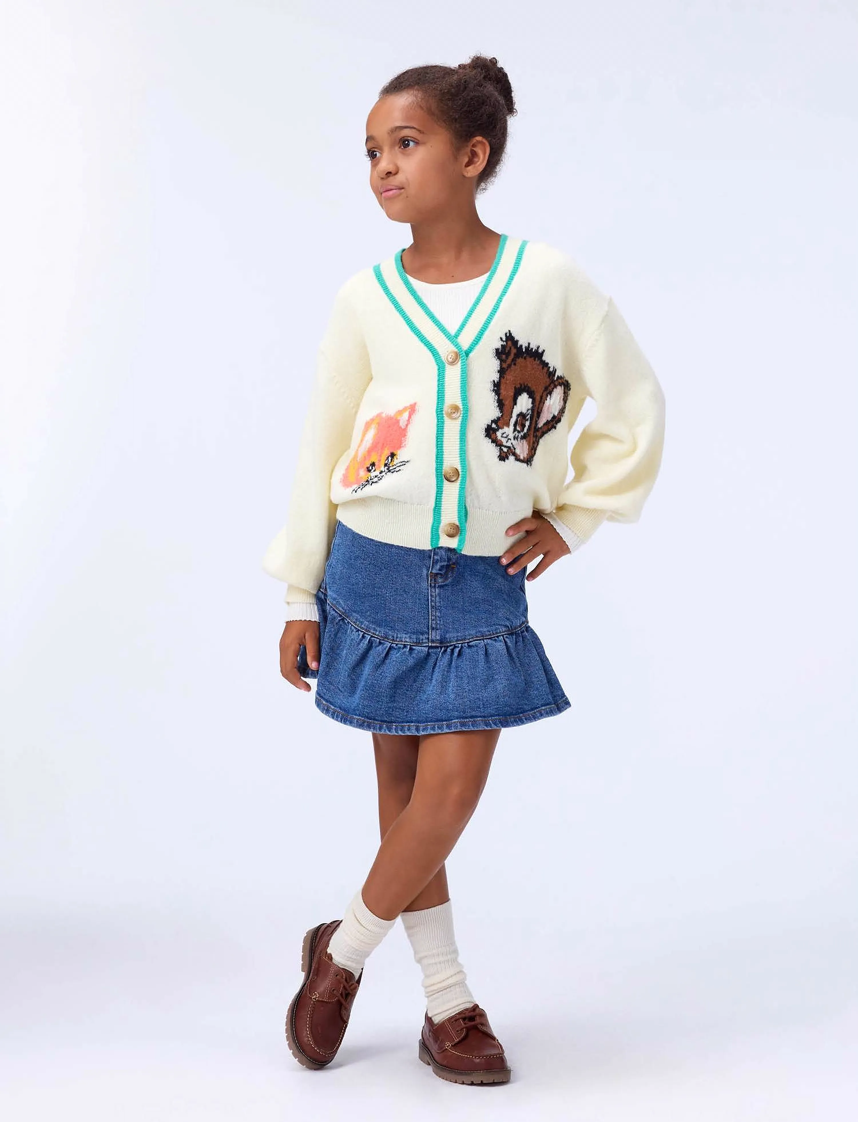 Molo Gaby, 122/128, Cream, Strik > Cardigans, Børn