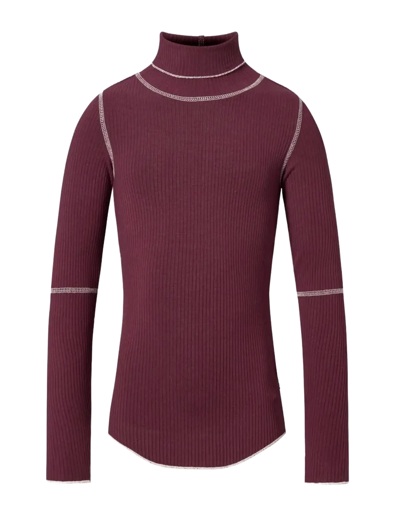 Molo Rennie, 122/128, T-shirts, Burgunderrot - Turtleneck, Kinder