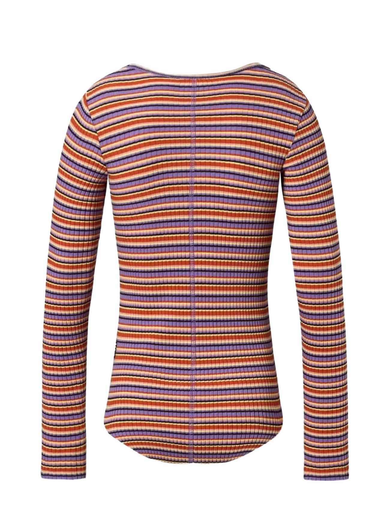 Molo - Rochelle - langærmede t-shirts - purple flame stripe - 1