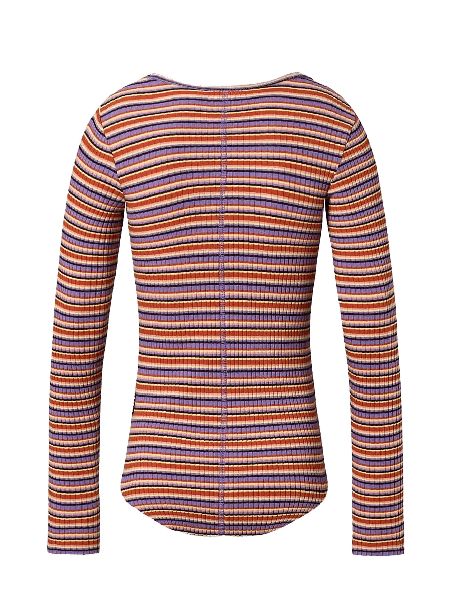 Molo - Rochelle - långärmade t-shirts - purple flame stripe - 1