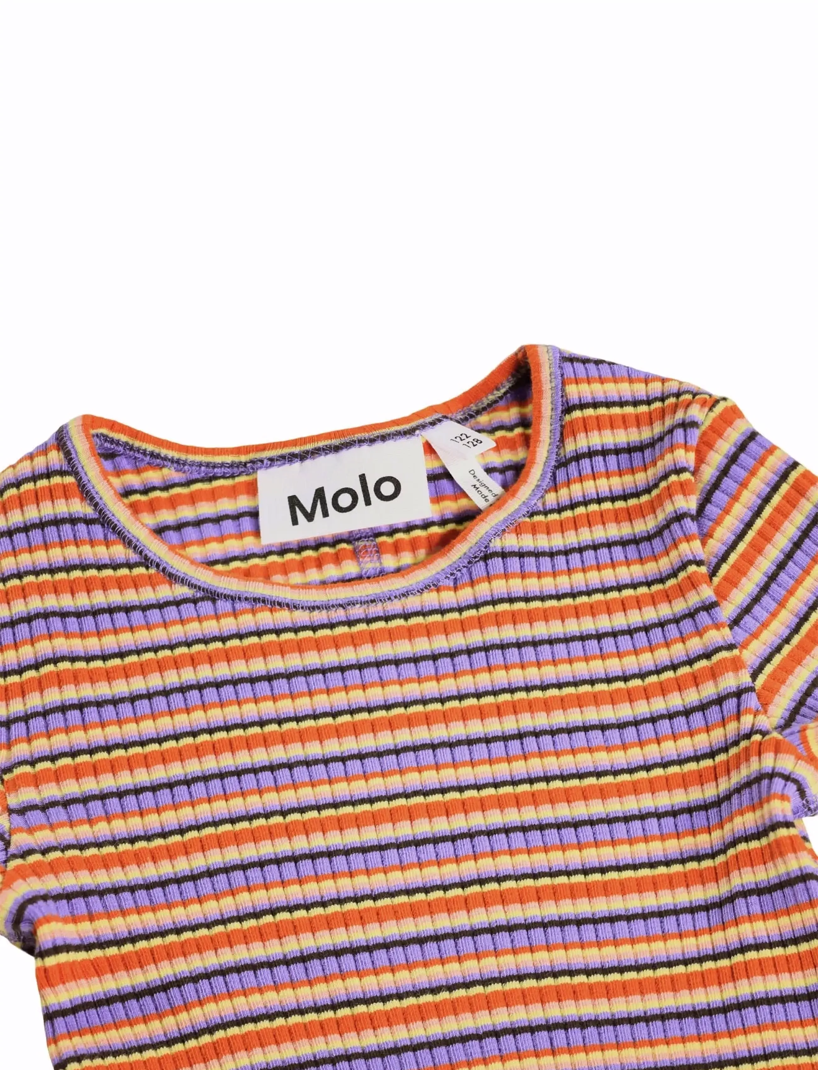 Molo - Rochelle - langærmede t-shirts - purple flame stripe - 2