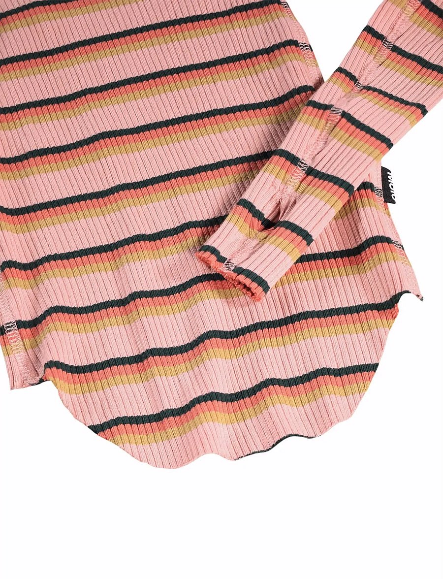 Molo - Rochelle - langärmelig - rose camel stripe - 3