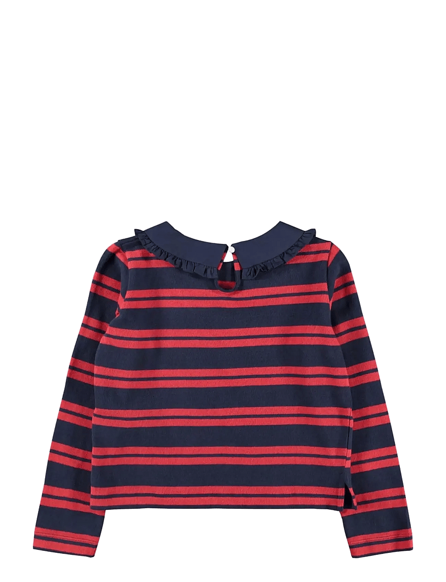 Molo - Rama - långärmade pikéer - ruby stripe - 1