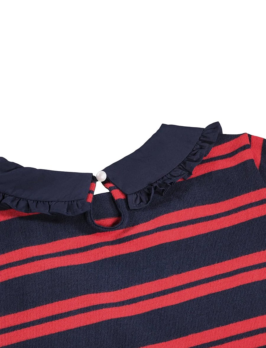 Molo - Rama - långärmade pikéer - ruby stripe - 5