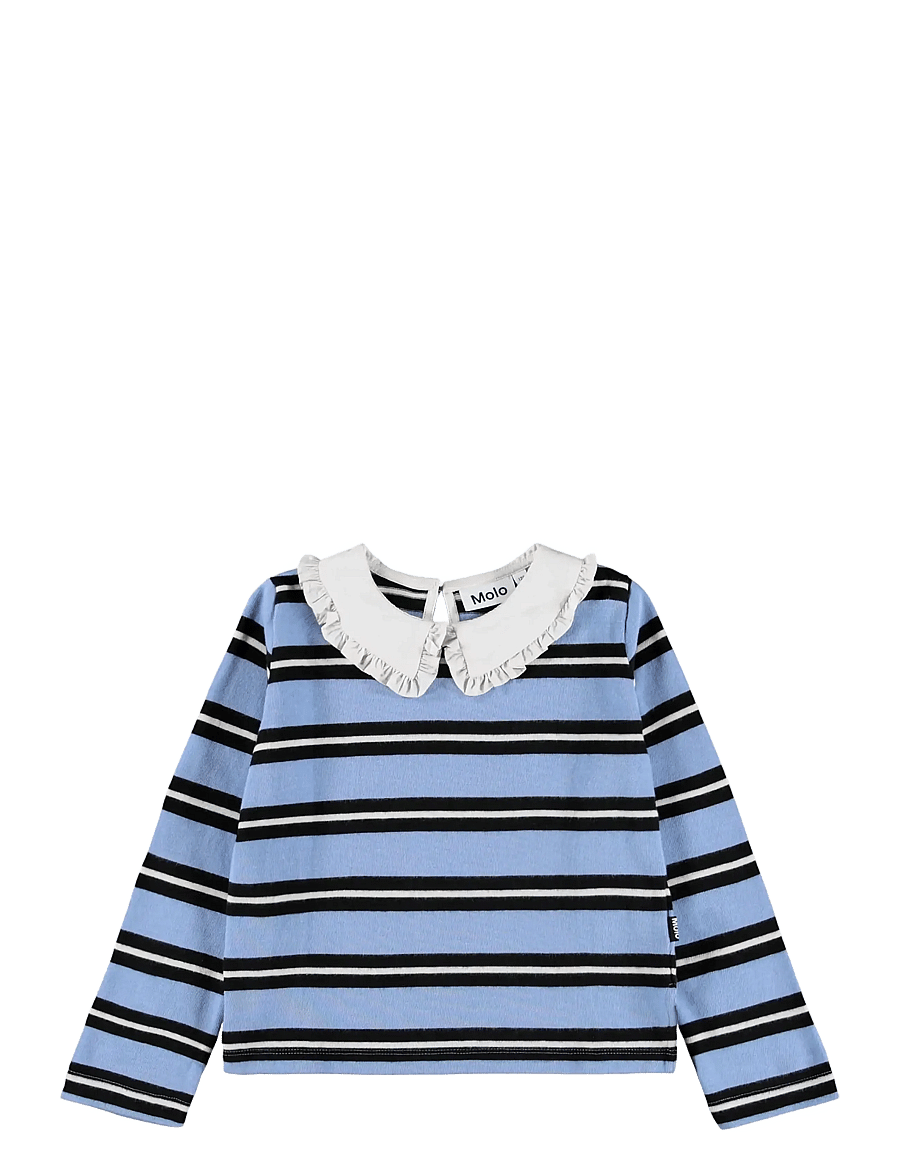 Molo - Rama - langärmelig poloshirt - topaz stripe - 0
