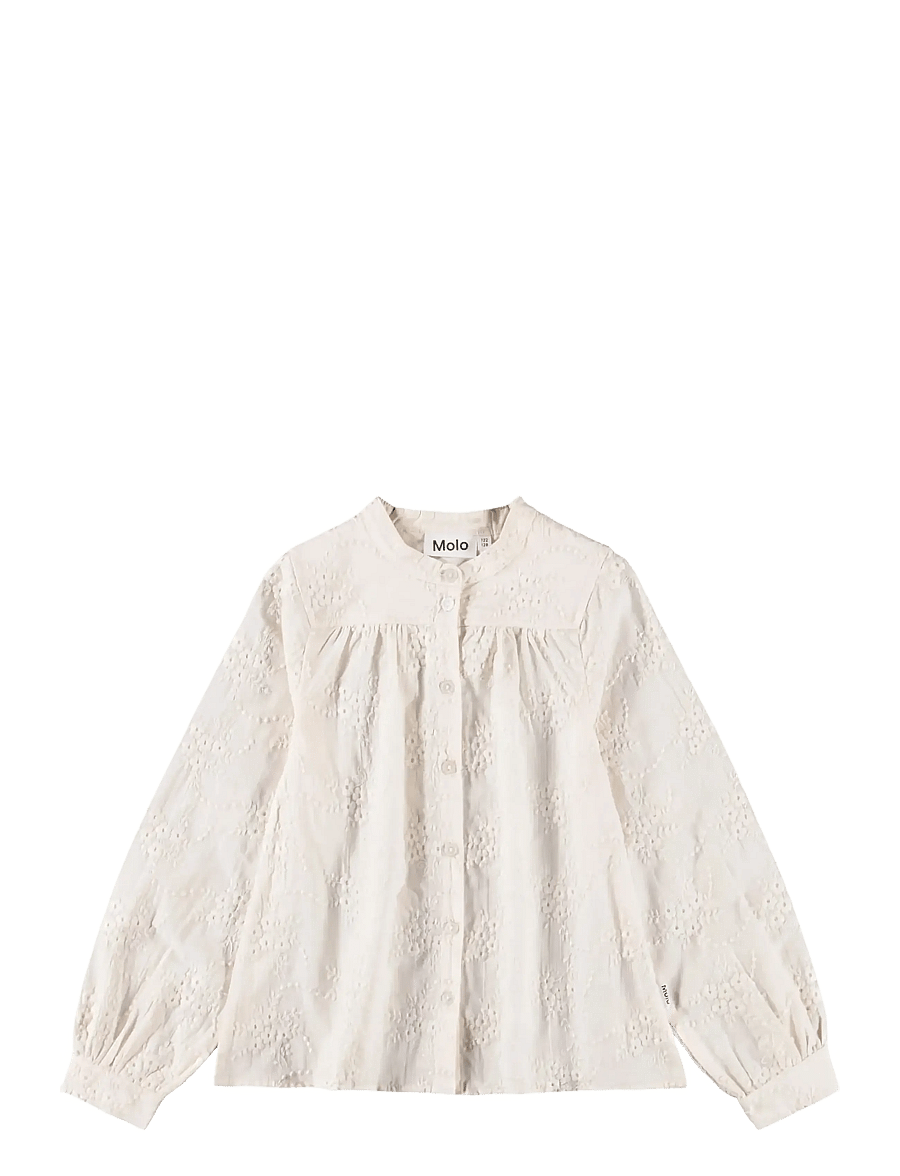 Molo - Rania - langærmede skjorter - pearled ivory - 0