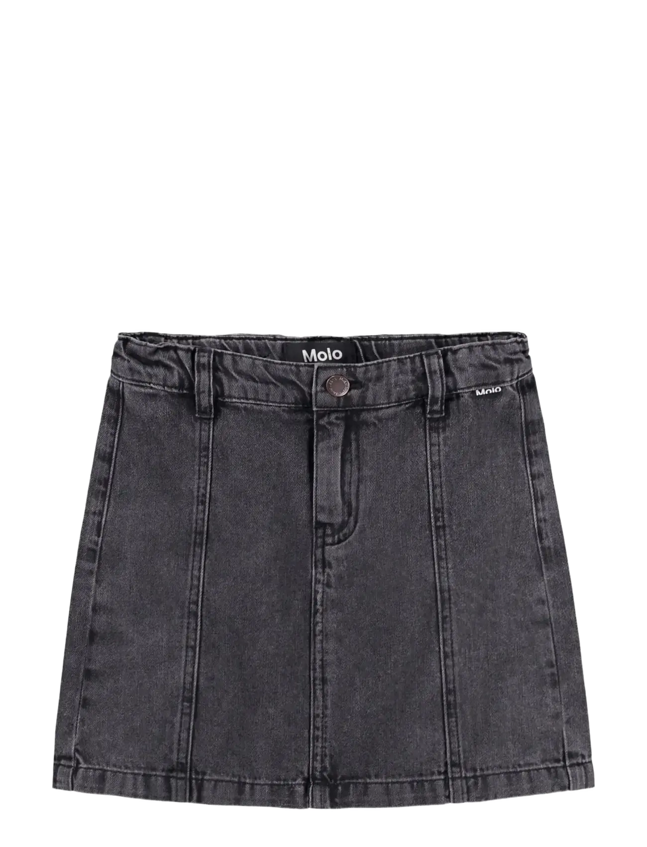 Molo Bellamy - Denim skirts - GREY WASHED DENIM / grey