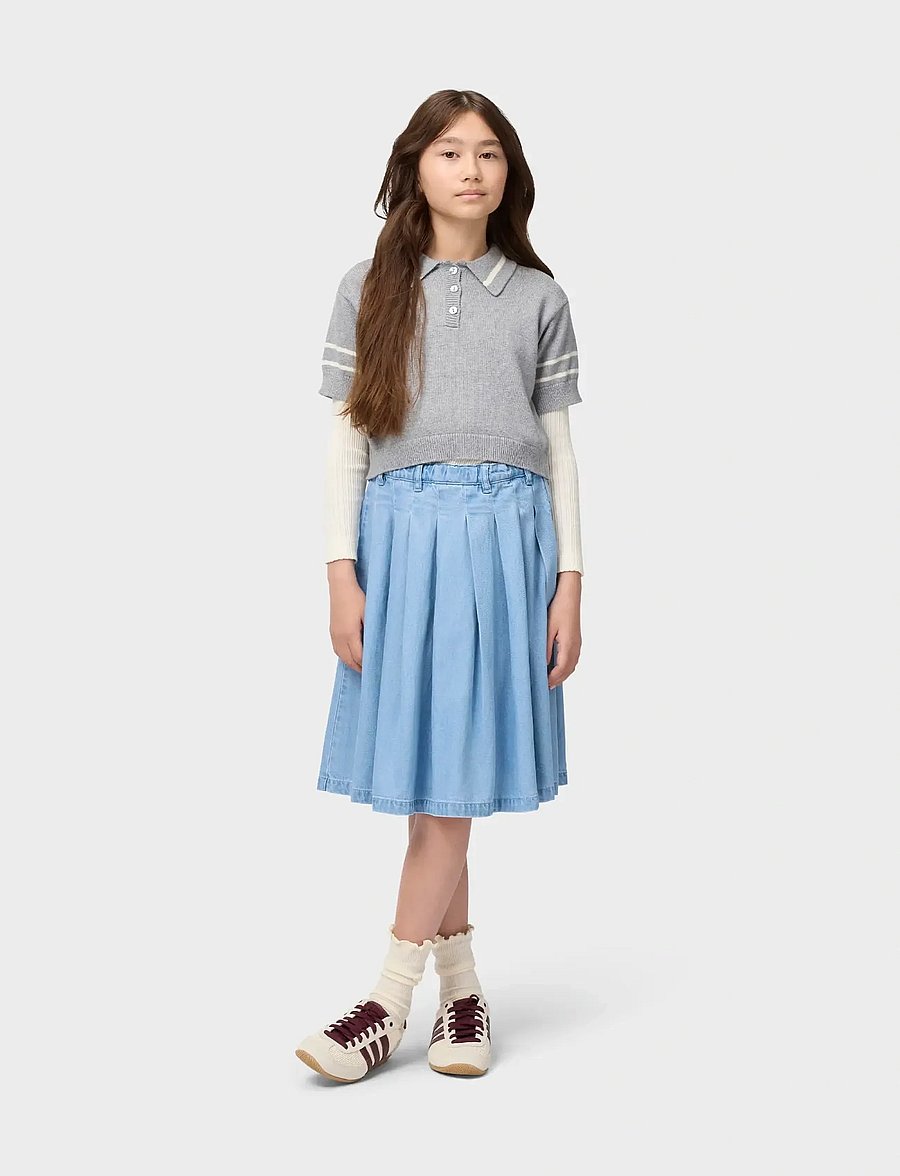 Molo - Belle - jeansröcke - washed drapy - 3