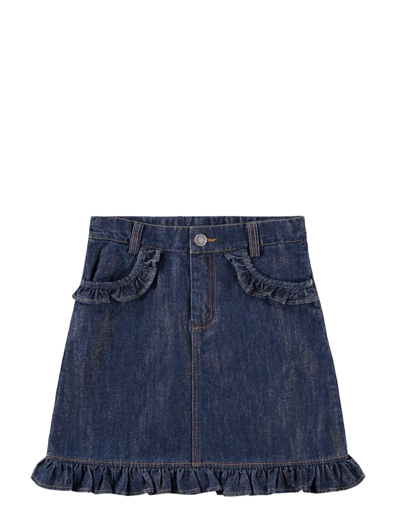 Molo Berit - Denim skirts - MID BLUE GLITTER / blue