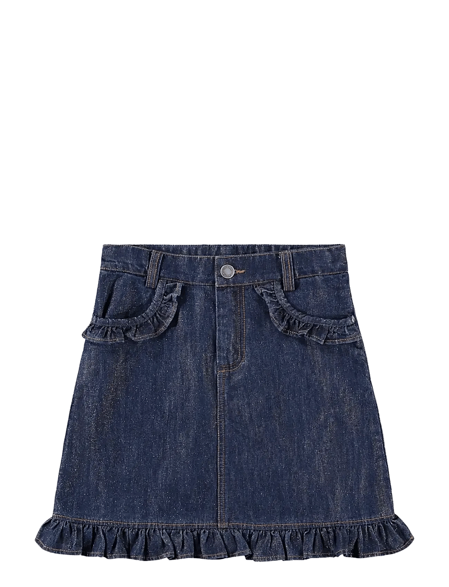 Molo - Berit - jeansröcke - mid blue glitter - 0
