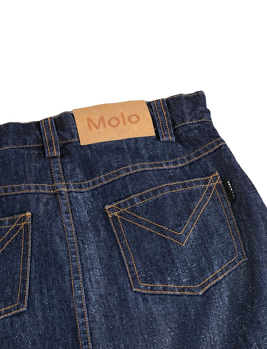 Molo - Berit - jeansröcke - mid blue glitter - 5
