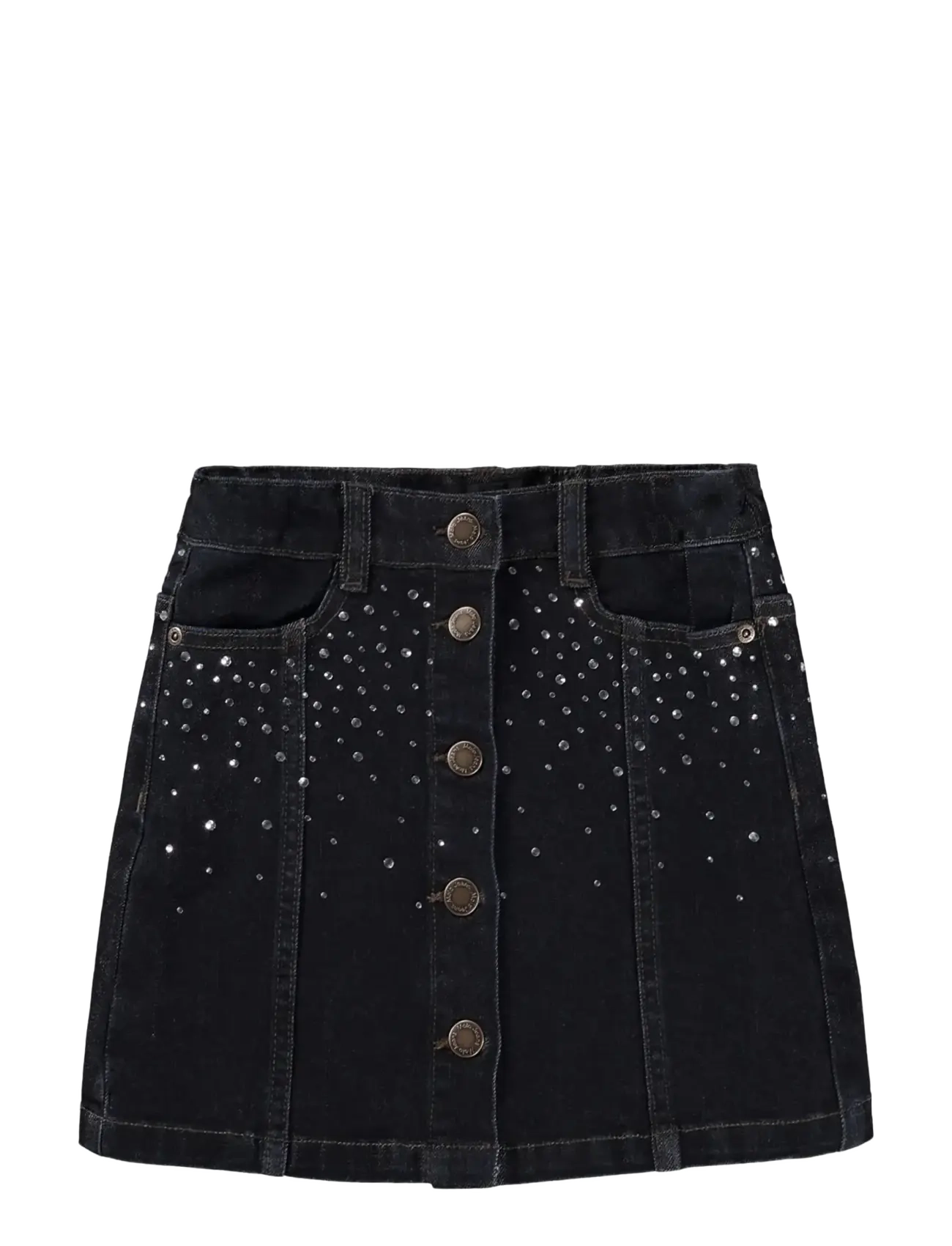Molo Bera - Jeanskjolar - RHINESTONE RAW / black
