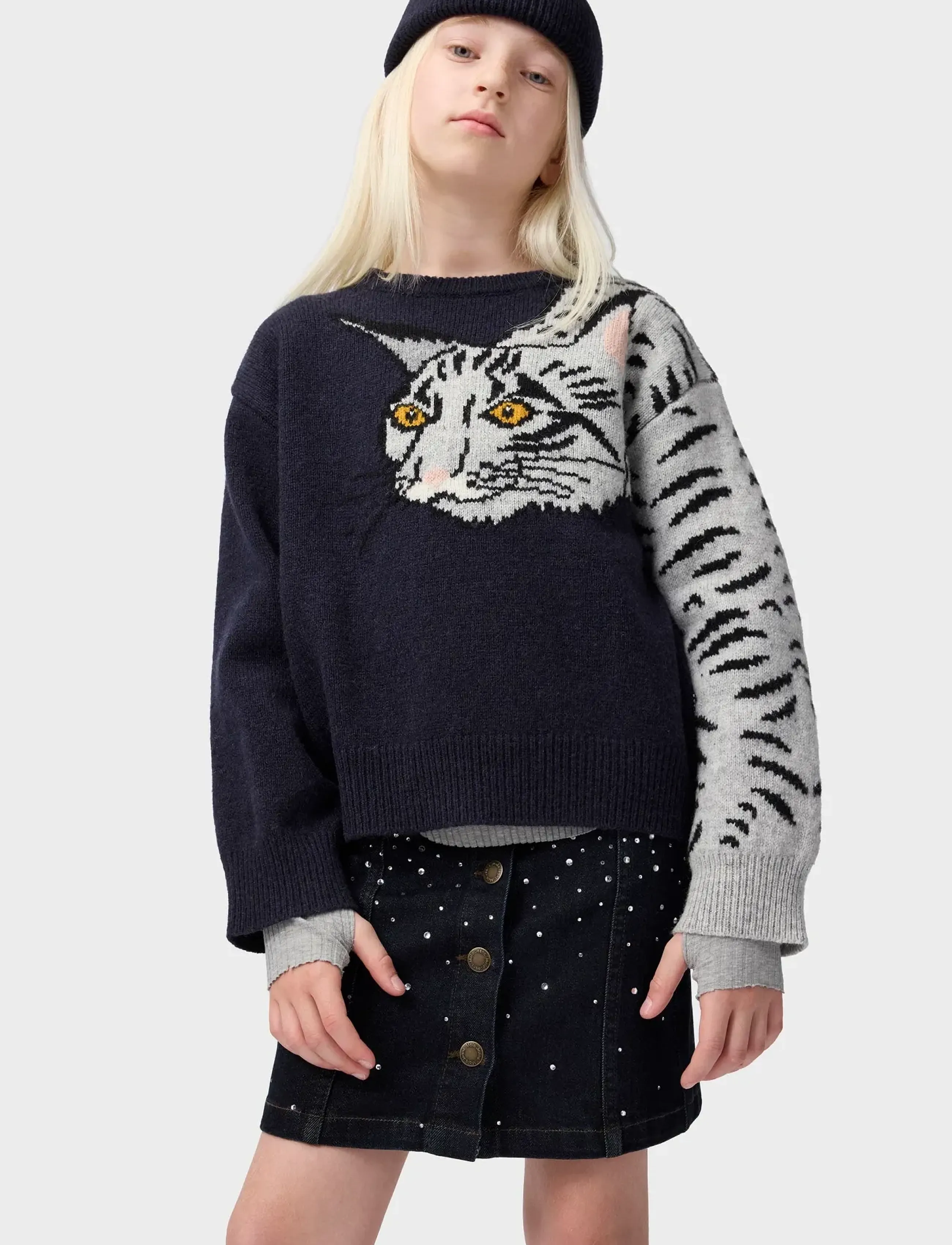 Molo - Bera - jeanskjolar - rhinestone raw - 5