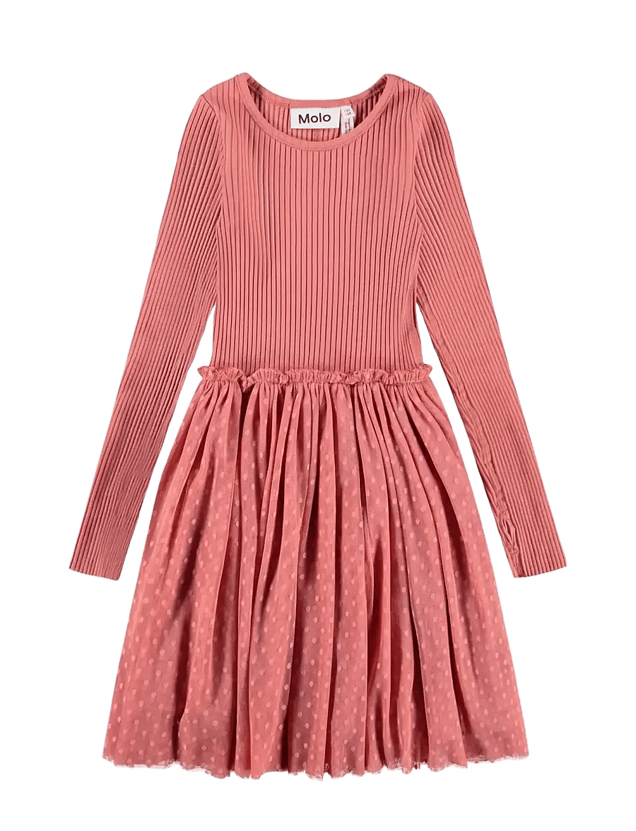Molo - Cosette - långärmade babyklänningar - faded rose - 0